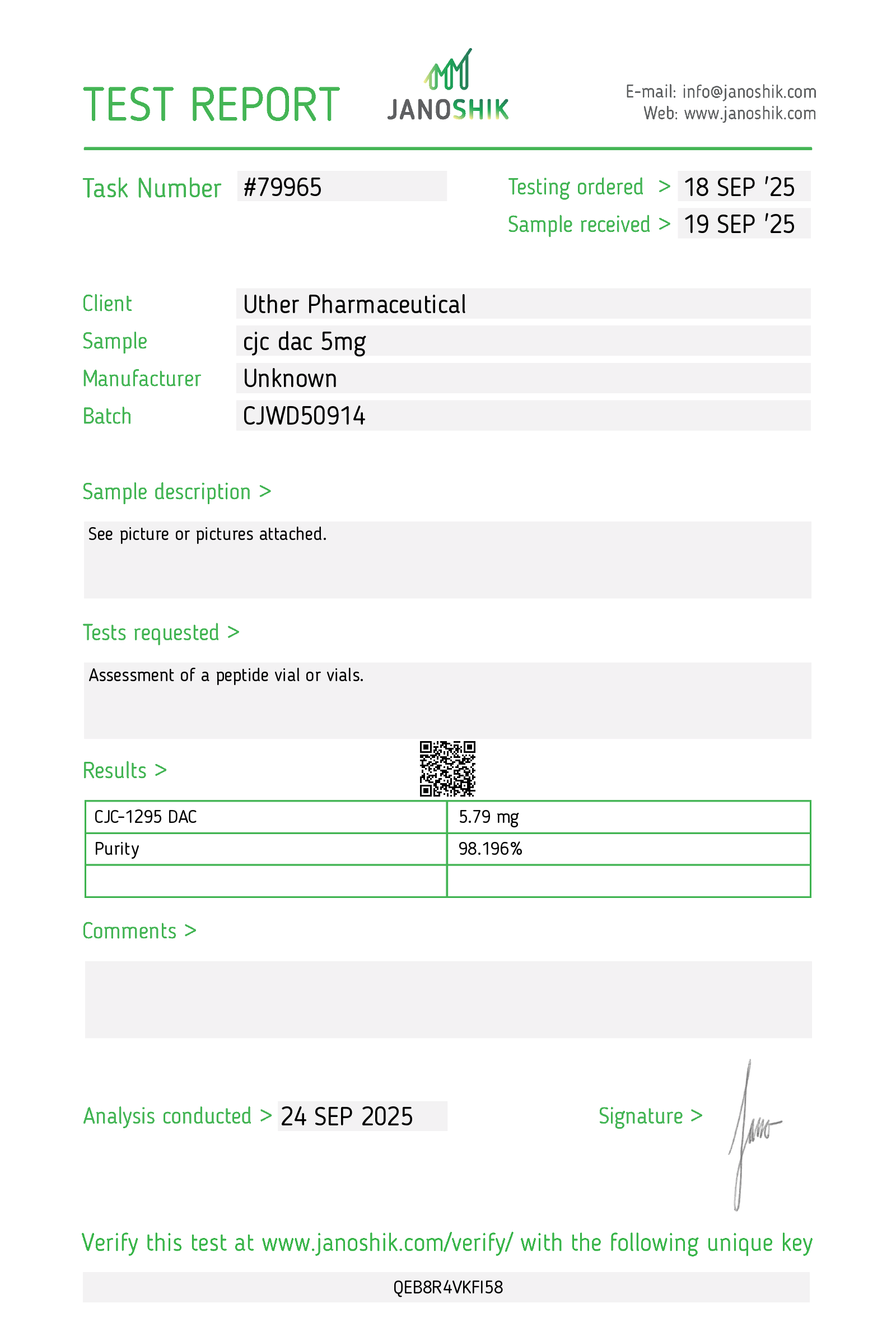 CJC-1295 (DAC) - 5mg Research Peptide - Image 2