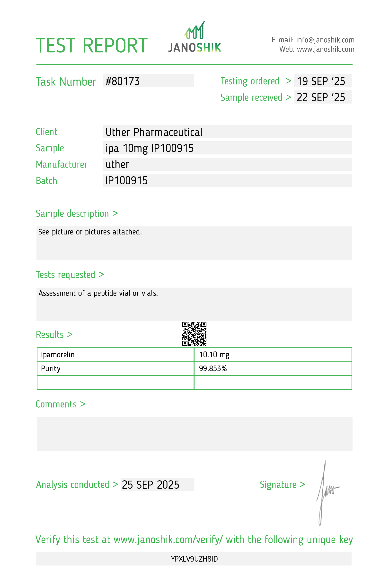 Ipamorelin - 10 mg Research Peptide - Image 2