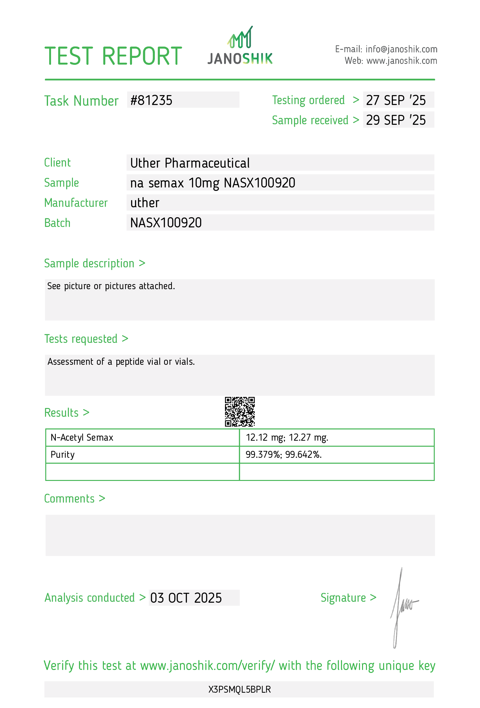 Semax - 11 mg Research Peptide - Image 2