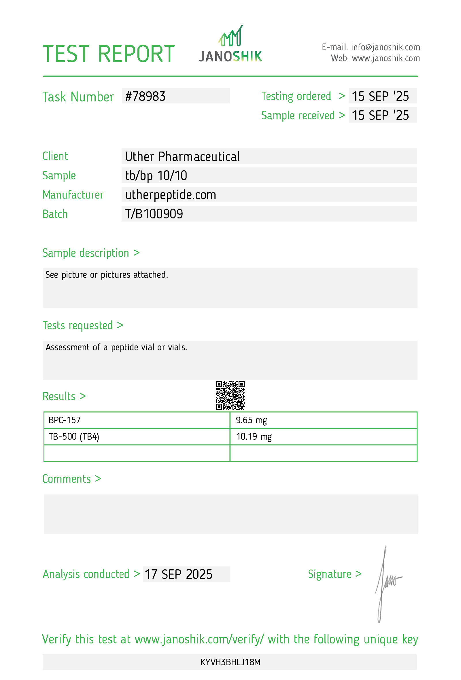 BPC-157 + TB-500 - 20 mg Research Peptide Blend - Image 2
