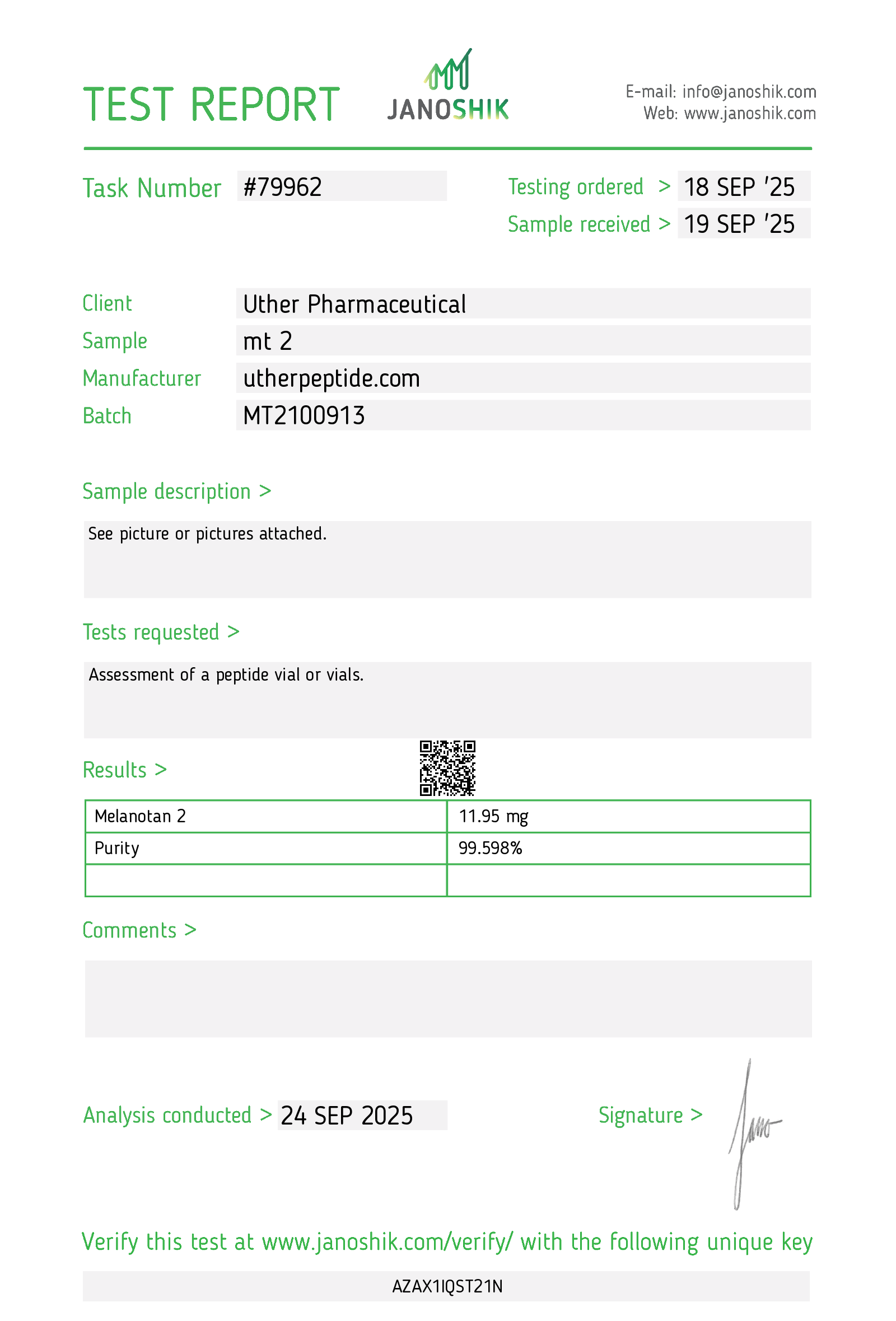 MT-2 ( Melanotan II )- 10 mg Research Peptide - Image 2